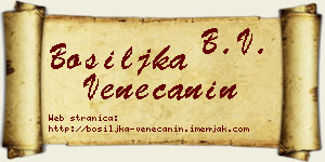 Bosiljka Venečanin vizit kartica